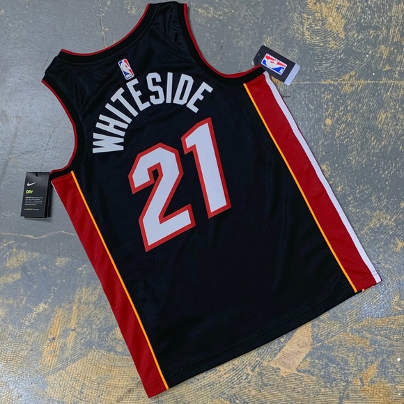 Nike Miami Heat Hassan Whiteside Jersey 864487-010 21 44 Medium Swingman NBA - Picture 2 of 9